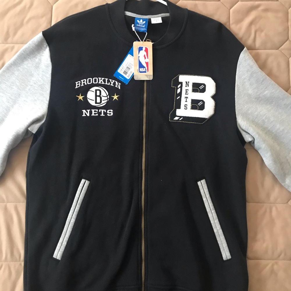 Adidas Brooklyn nets varsity jacket